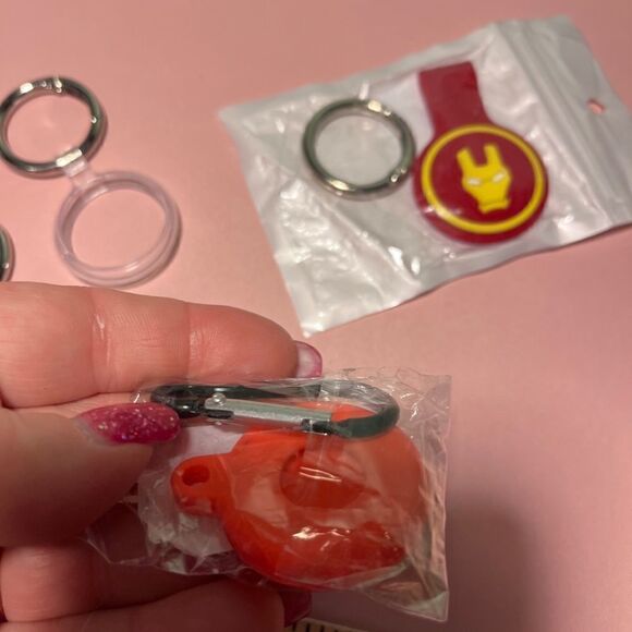 NEW 4 Apple AirTags Cases Orange,  Clear and Super Hero NEW - Picture 3 of 8